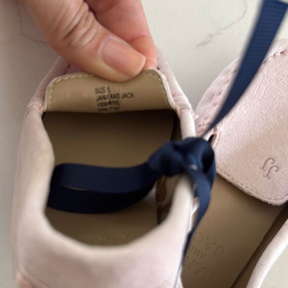Janie and Jack Suede Driving Shoe in Little Miss Pink Size 5 Toddler - Picture 9 of 9